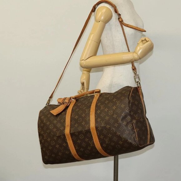 LOUIS VUITTON Monogram Keepall Bandouliere 50 Boston Bag M41416 LV Auth 137509 - Picture 1 of 16